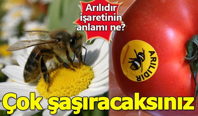 Sebzelerin üzerindeki Arılıdır etiketinin işaretinin anlamı nedir Arılıdır ne demek?