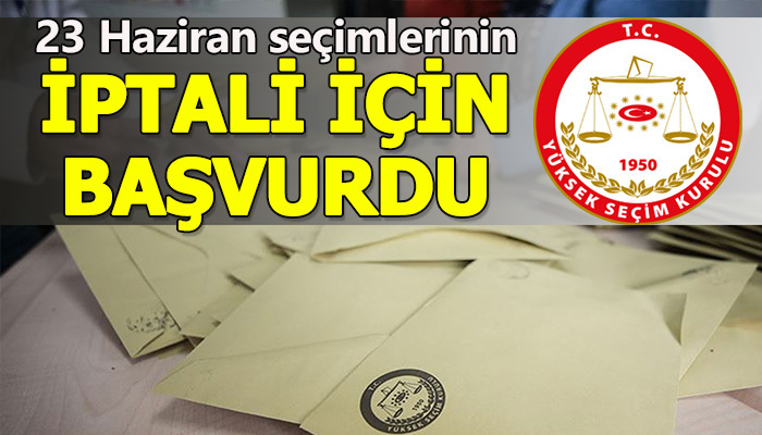 Seçimlerin iptali için ilk başvuru geldi