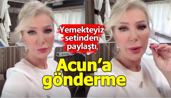 Seda Sayan'ın Yemekteyiz setinden video paylaşması