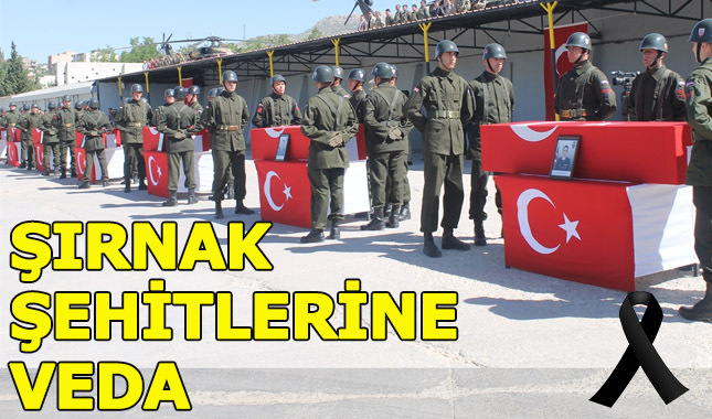 Şehit askerlere son görev!