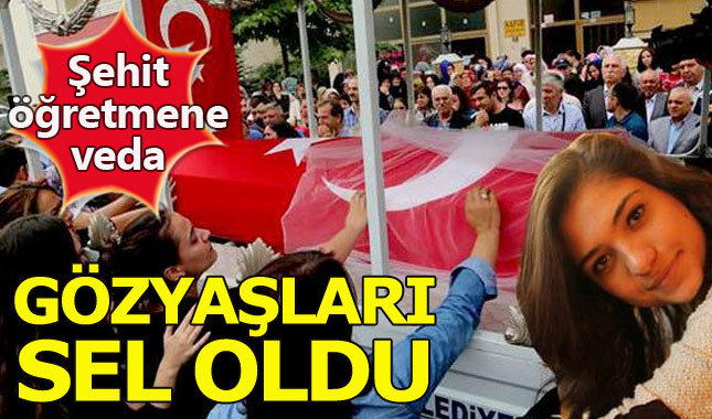 Şehit öğretmen Şenay Aybüke Yalçın duvakla uğurlandı