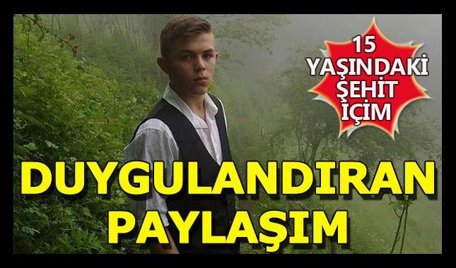 Şehit'ten duygulandıran paylaşım!