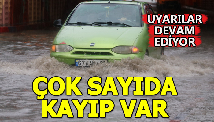 Sel felaketinde kayıplar var