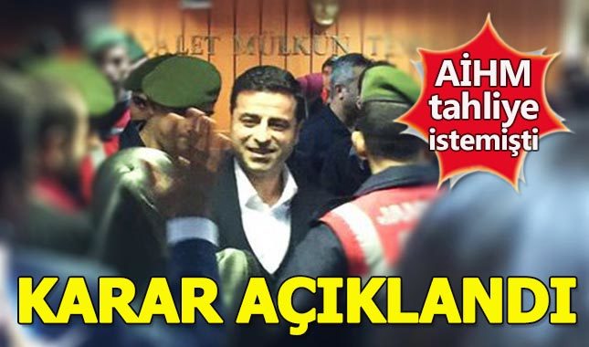 Selahattin Demirtaş'ın tahliye talebi reddedildi