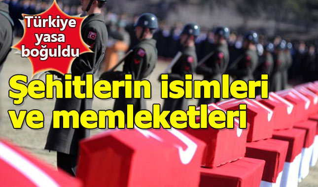 Şemdinli şehitlerinin kimlikleri belli oldu, Türkiye yasta
