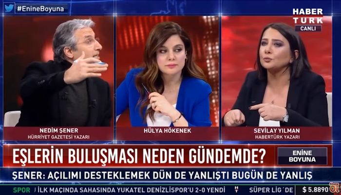 Nedim Şener ile Sevilay Yılman arasında sert tartışma!