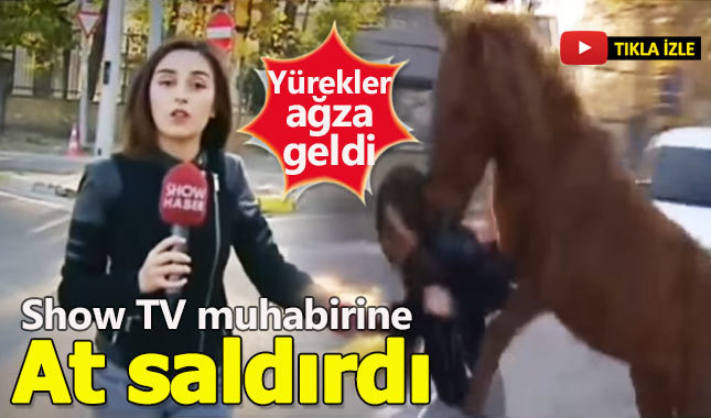 Show TV muhabirine at saldırdı