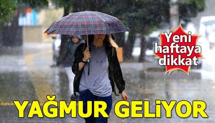 Sıcaklık düşüyor, yağmur geliyor