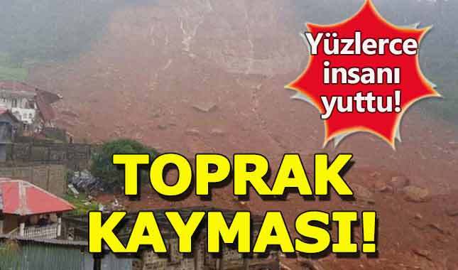 Sierra Leone'de toprak kayması faciası! Yüzün üzerinde ölü var!