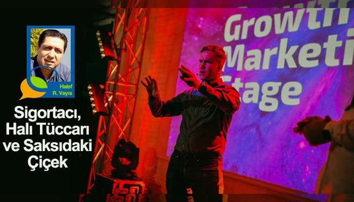 Sigortacı, Halı Tüccarı ve Saksıdaki Çiçek