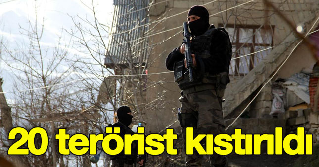 Siirt'te 20 terörist köşeye sıkıştı