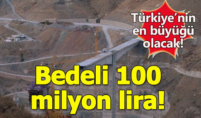 Siirt'te Türkiye'nin en büyük konsol viyadüklü asma köprüsü yapılıyor
