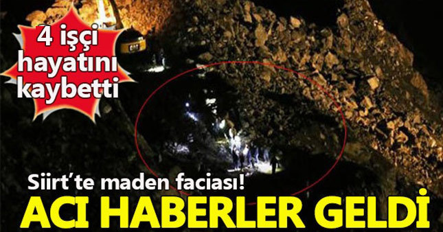 Siirt'ten acı haberler geldi