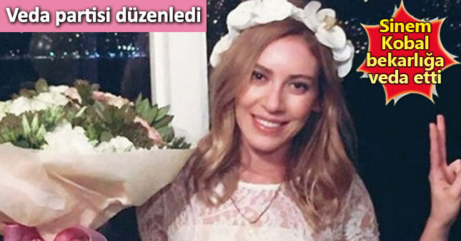 Sinem Kobal bekarlığa veda partisi düzenledi