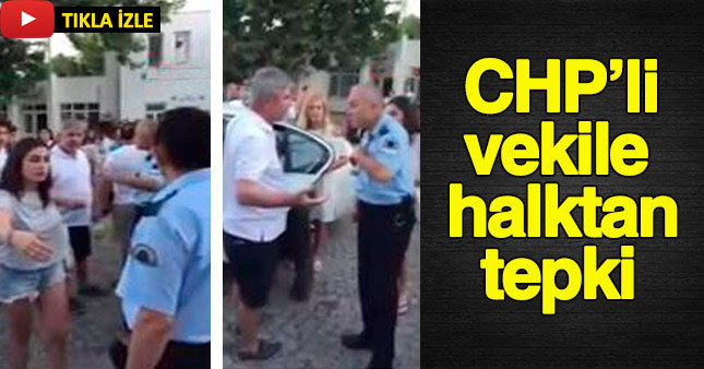 Sıra beklemek istemeyen CHP'li vekil polisle tartıştı