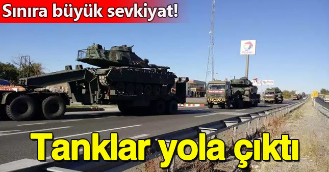 Şırnak sınırına tank ve zırhlı sevkiyatı başladı