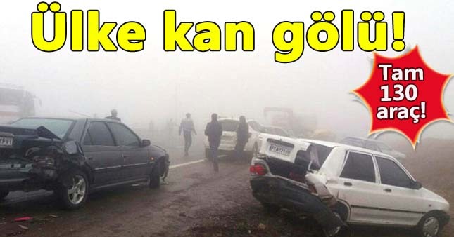 Sis İran trafiğini kazaya sürükledi