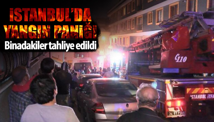 Şişli'de 9 katlı binada yangın paniği