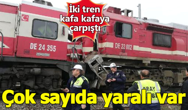 Sivas'ta korkunç kaza! Yolcu treni ile yük treni kafa kafaya çarpıştı: Çok sayıda yaralı var