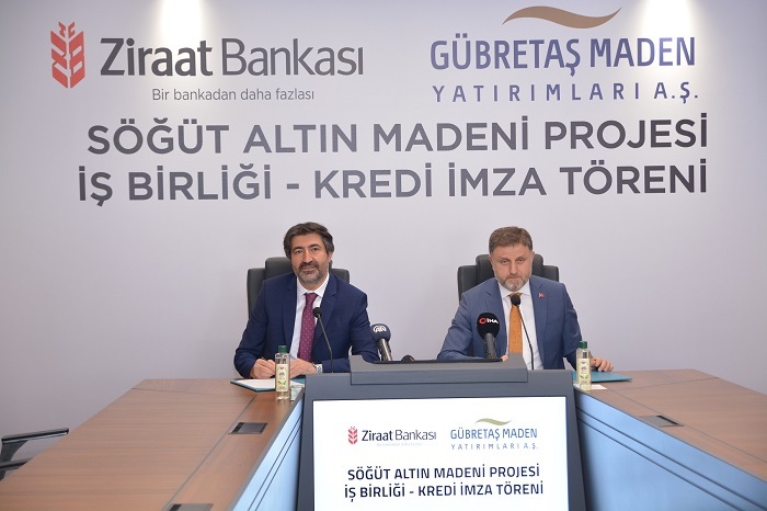 Söğüt Altın Madeni Projesi'nde Ziraat Bankası ve Gübretaş Maden'den İş Birliği