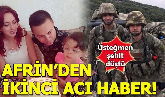 Son Dakika.. Afrin harekatında ikinci şehit