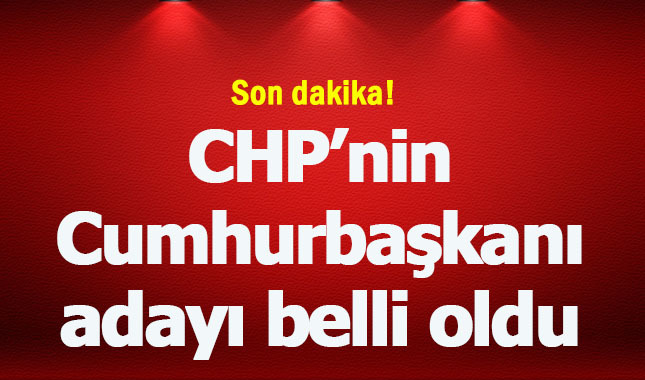 CHP'nin Cumhurbaşkanı adayı Muharrem İnce