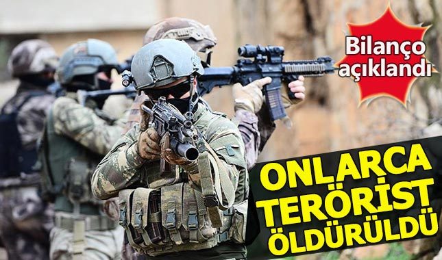 Son bir haftada 35 terörist etkisiz hale getirildi