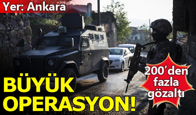 Son dakika... Ankara'da uyuşturucu operasyonu: 200'den fazla gözaltı!