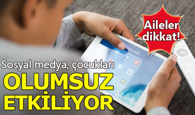 Sosyal medya çocuk psikolojisine zarar veriyor