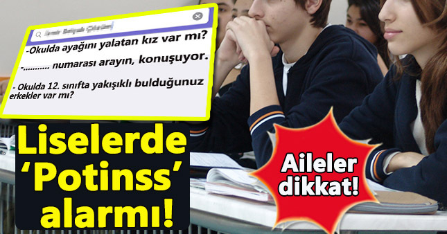 Sosyal medya uygulaması Potinss liseleri karıştırdı