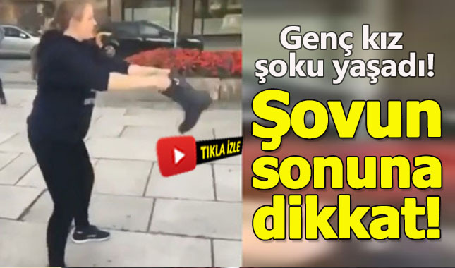 Şovu can acısı ile biten genç kız!