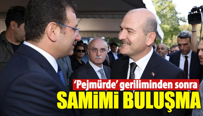 Süleyman Soylu ve Ekrem İmamoğlu'nun samimi buluşması