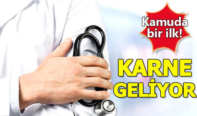 Sözleşmeli sağlık personeline karne geliyor