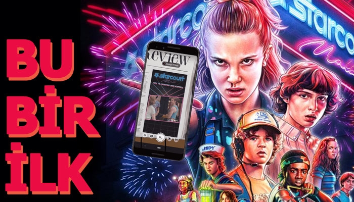 Stranger Things'in gazeteye verdiği artırılmış gerçeklik reklamı