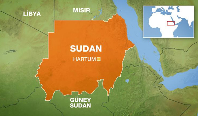 Sudan harita nerede? Sudan neresi?