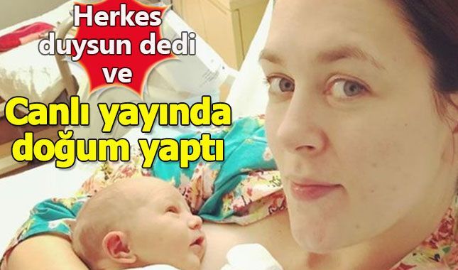 Sunucu canlı yayın esnasında doğum yaptı!