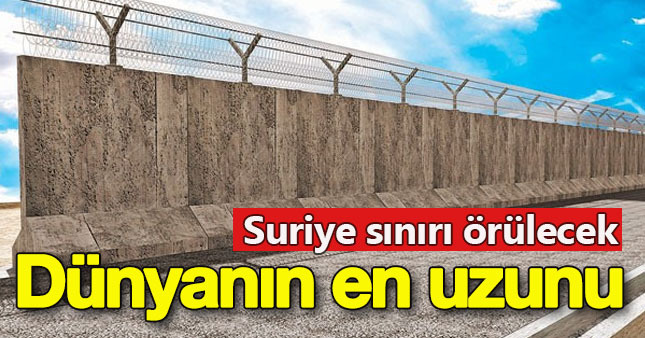 Suriye sınırına 700 kilometrelik önlem