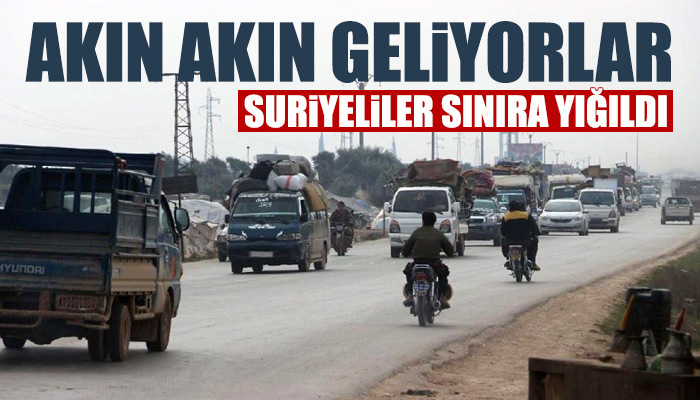 Suriye sınırına yüz binlerce mülteci yığıldı