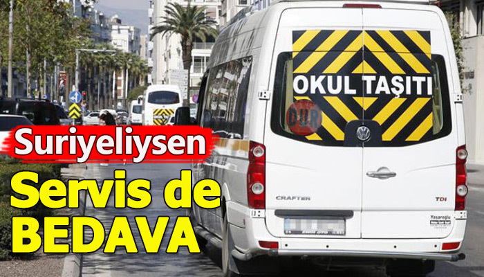 Suriyeli öğrencilere 'ücretsiz taşıma' desteği
