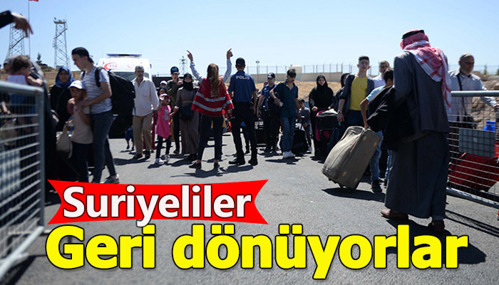 Suriyeliler ülkelerine dönüyor