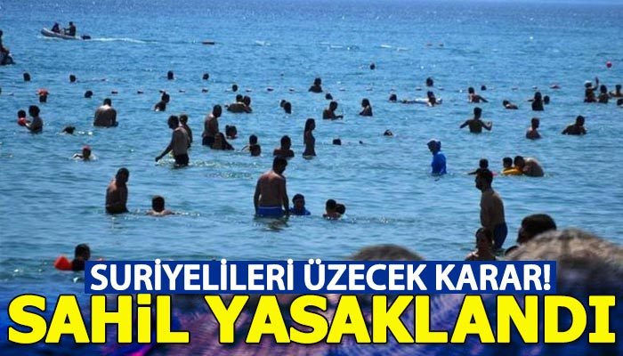 Mudanya Belediyesi, Suriyelilere sahili yasakladı