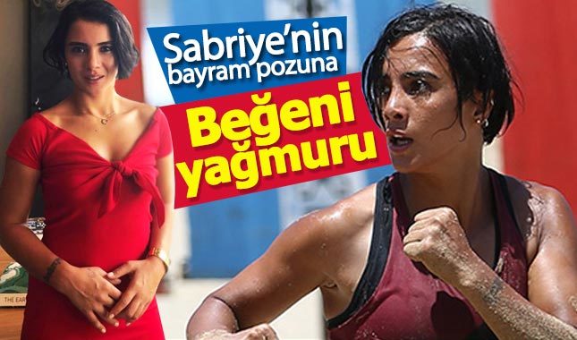 Survivor Sabriye'nin bayram pozuna beğeni yağdı