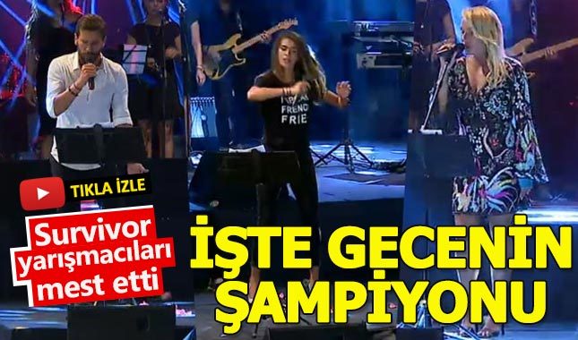 Survivor birleşme partisindeki şarkı yarışmasın birinci kim oldu? İşte tüm performanslar