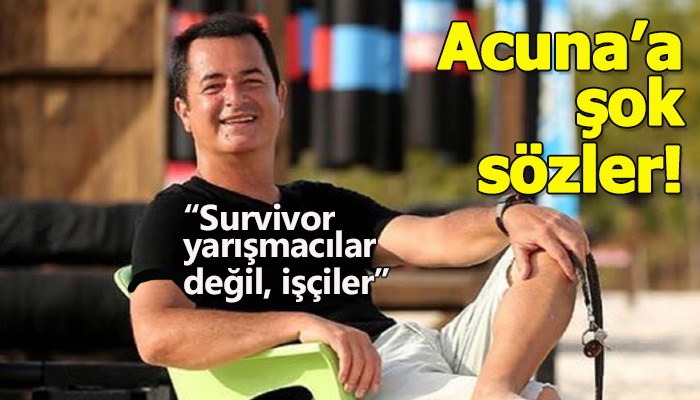 Survivor'da çalışan işçinin çalışma koşullarını eleştirmesi
