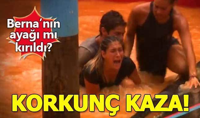 Survivor'da korkunç kaza! Berna'nın ayağı mı kırıldı?