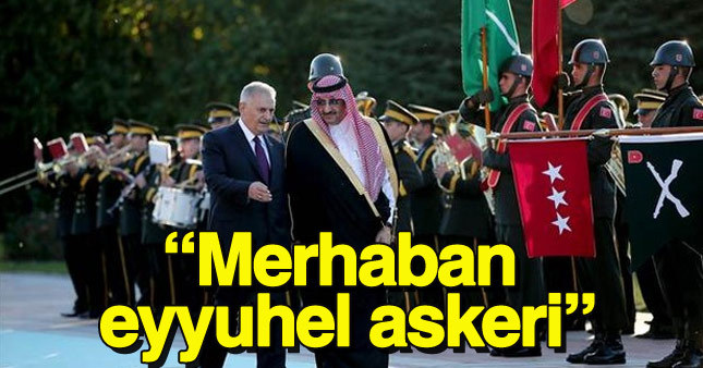 Suudi prense resmi törenli karşılama