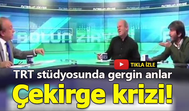 TRT ekranlarında gergin anlar! Levent Özçelik ve Mustafa Denizli arasında ‘çekirge' krizi!