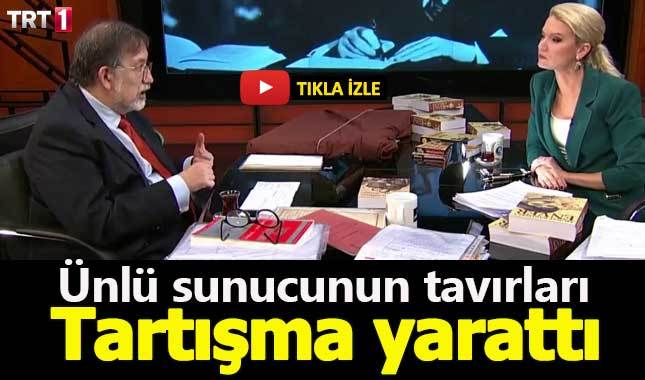 TRT sunucusu Pelin Çift'in tavırlarına eleştiri yağmuru
