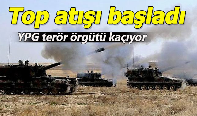 TSK, Afrin'deki terör hedeflerine top atışı gerçekleştirdi