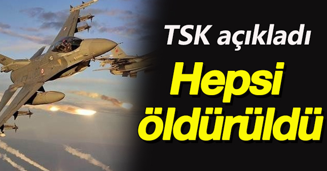 TSK açıkladı: 3 askeri şehit eden teröristler öldürüldü